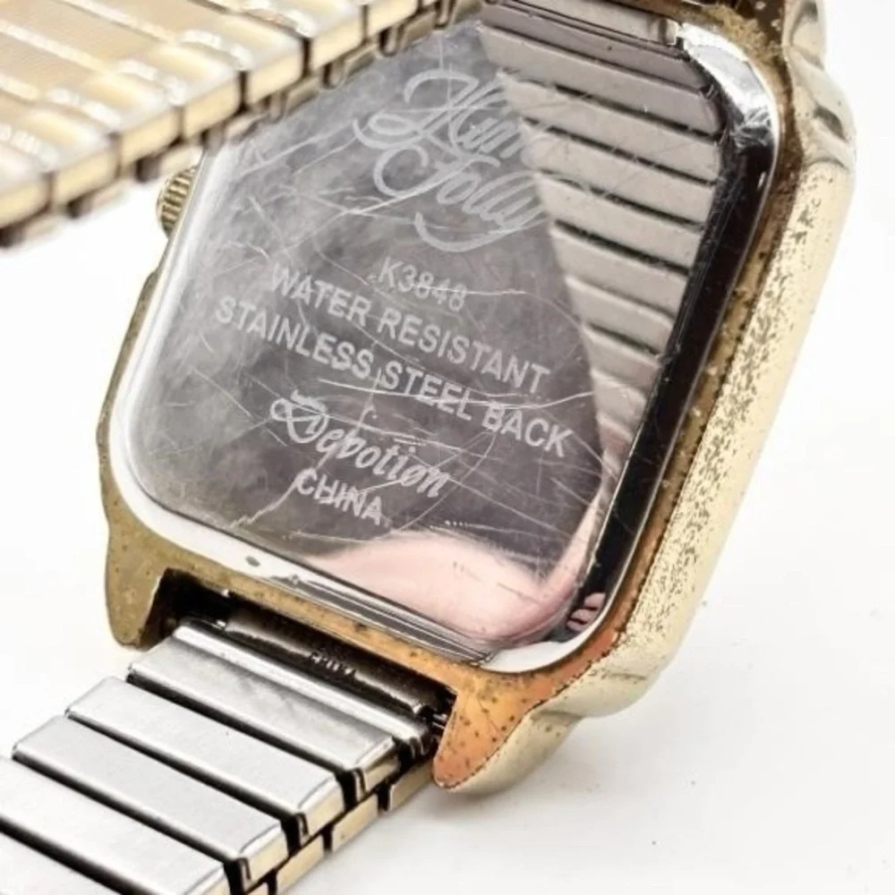 Kirks Folly Gold Watch with Multicolor Accents